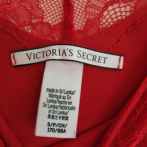 2/$20 Victoria's Secret Red Lace Detail Cami Top - Picture 3 of 6